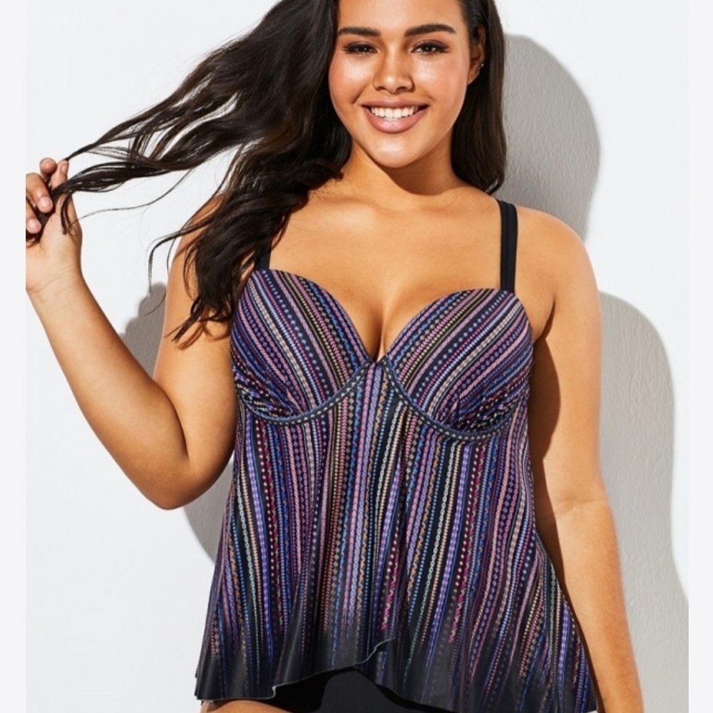 Tankini top (by Meet.Curve) size Women's XL - Picture 4 of 4